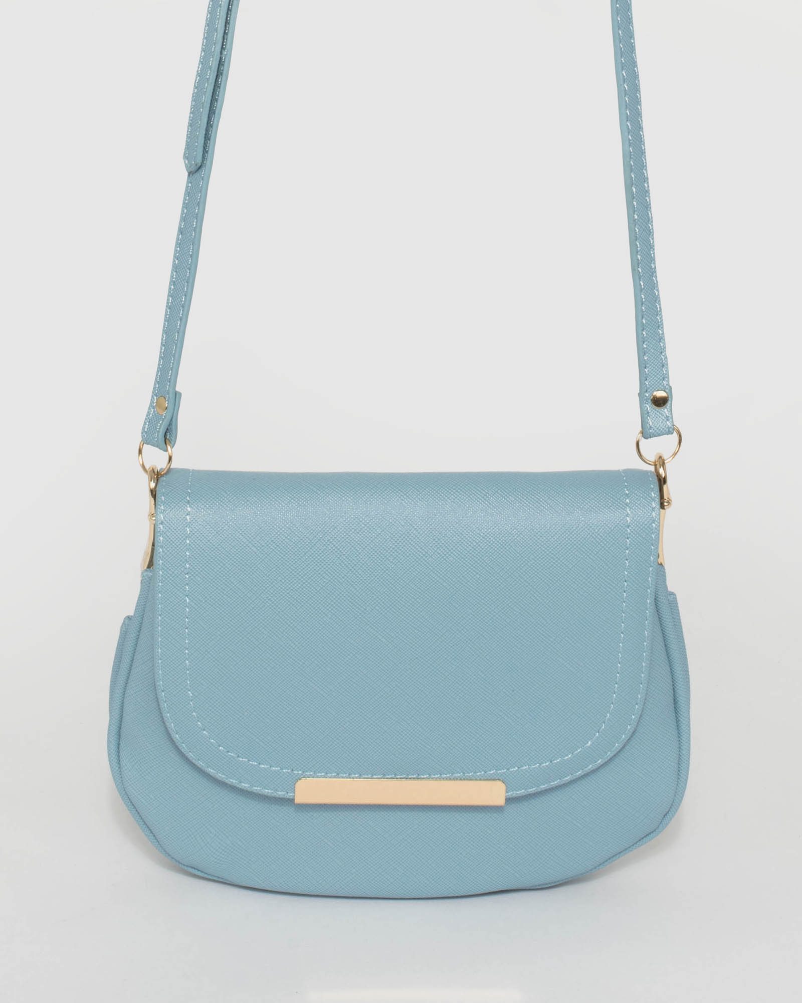 Image of Blue Ellie Saddle Bag