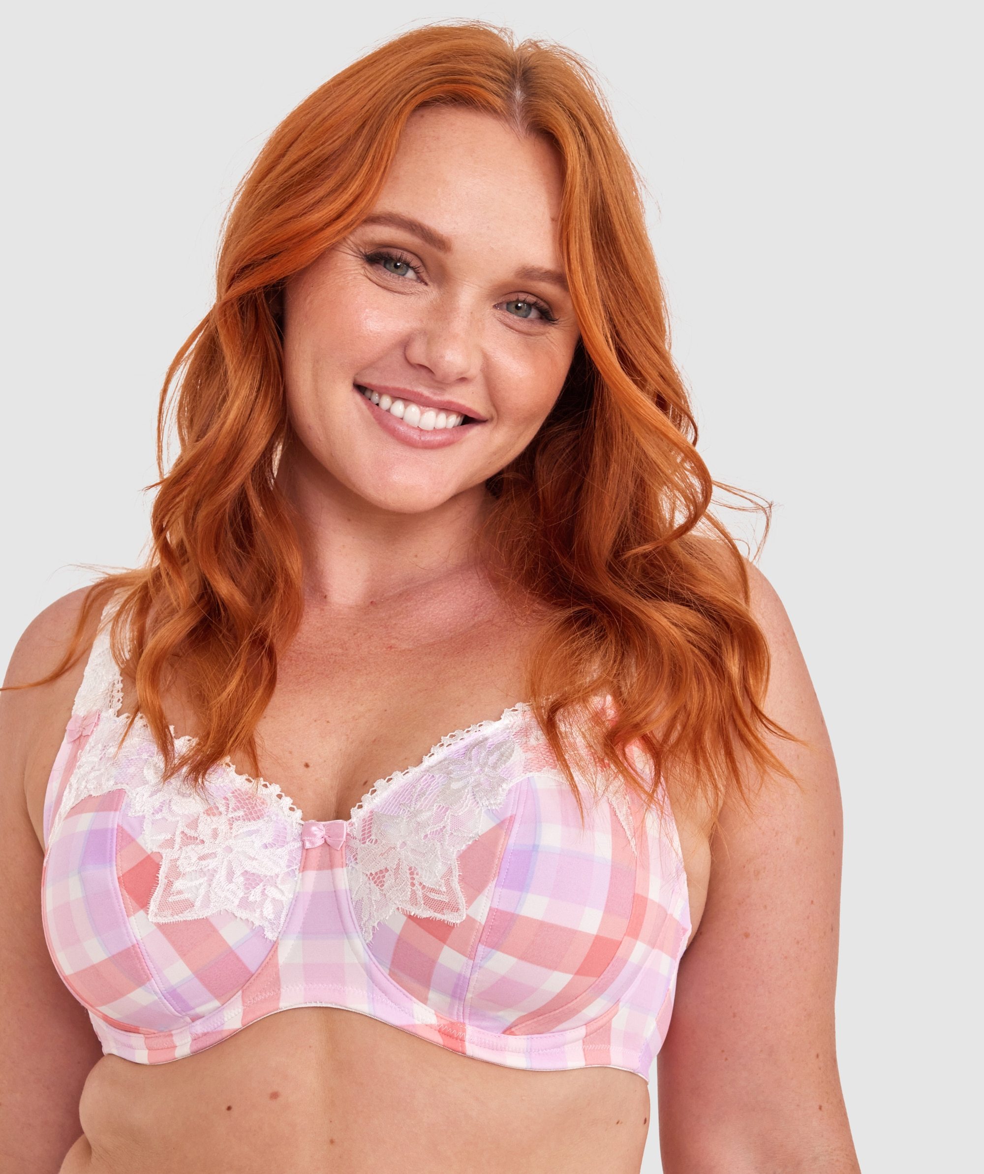 Sapphire Full Coverage Underwire Bra - Print Check