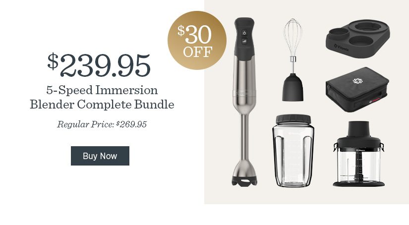 5-Speed Immersion Blender Complete Bundle - now $30 off