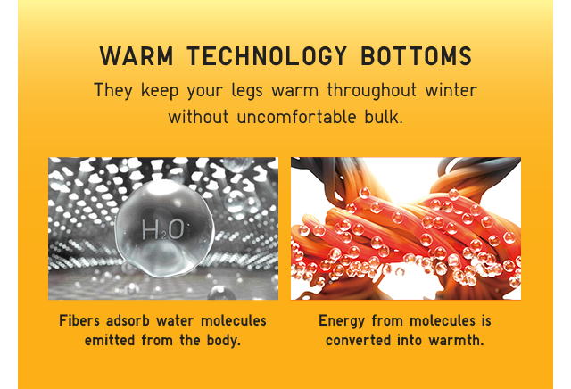 WARM TECHNOLOGY BOTTOMS BANNER