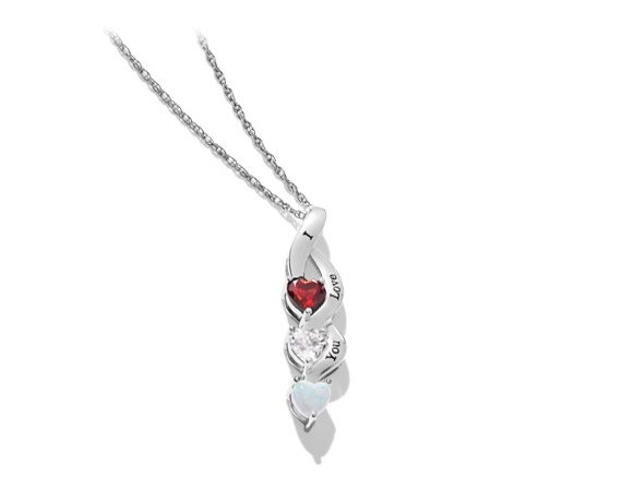 Personalized Birthstone Family Necklace