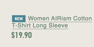 PDP5 - WOMEN AIRISM COTTON T-SHIRT LONG SLEEVE