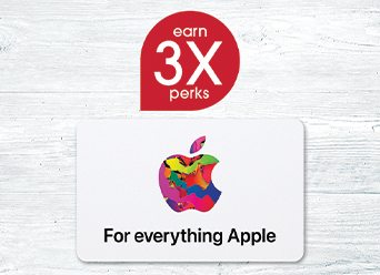 Earn 3X Perks on Apple Giftcards