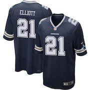 Men's Nike Ezekiel Elliott Navy Dallas Cowboys Game Jersey
