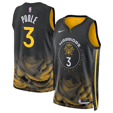 Unisex Nike Jordan Poole Black Golden State Warriors 2022/23 Swingman Jersey - City Edition