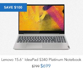 Shop Lenovo 15.6 IdeaPad S340 Platinum Notebook