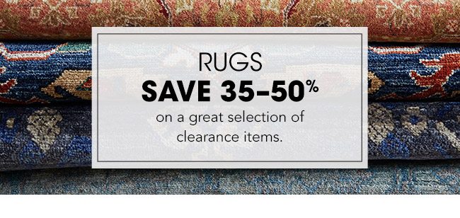 Rugs: 35-50% off