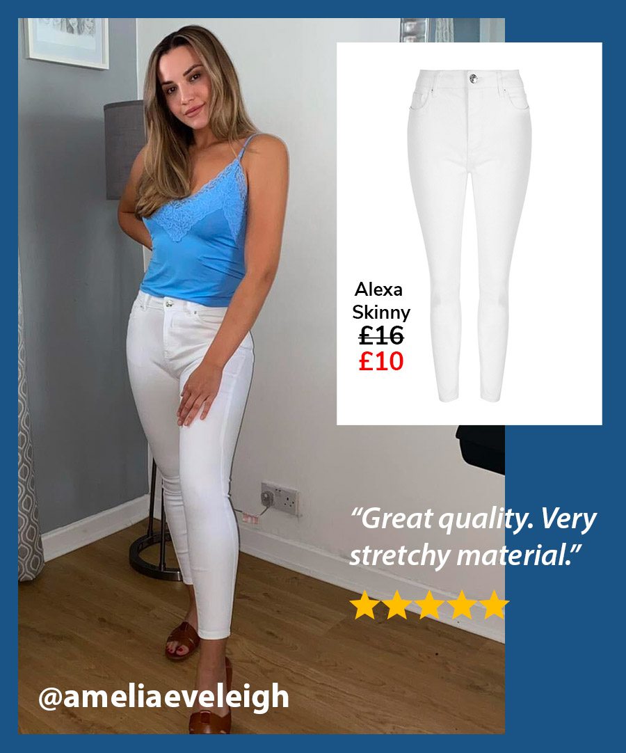 White Alexa Skinny Jeans