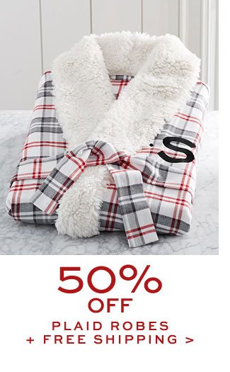 50% OFF PLAID ROBES + FREE SIHIPPING
