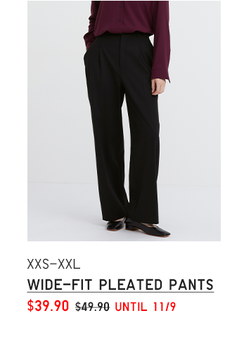 PDP17 - WOMEN WIDE FIT PLEATED PANTS