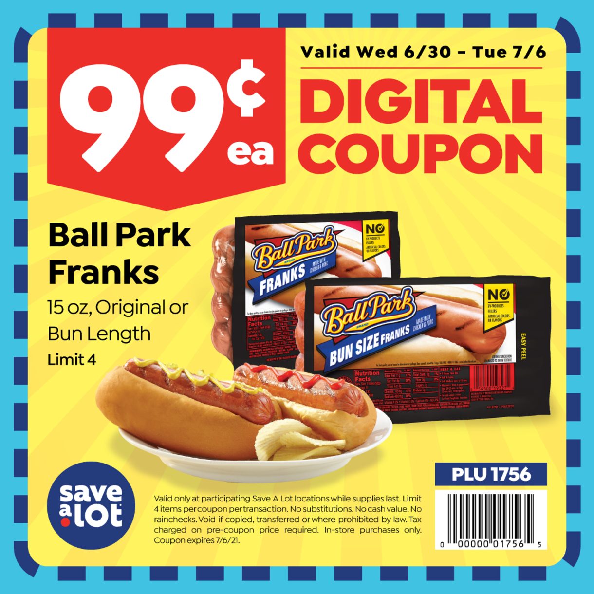 99¢ Ball Park Franks at Save A Lot