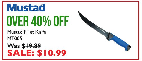 Over 40% OFF Mustad MT005 9" Boning/Fillet Knife
