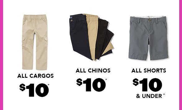 All Boy Cargos Chinos Shorts