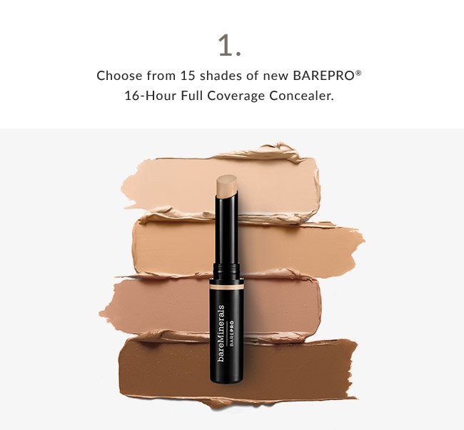 Choose from 15 shades of new BAREPRO