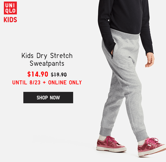 KIDS DRY STRETCH SWEATPANTS $14.90