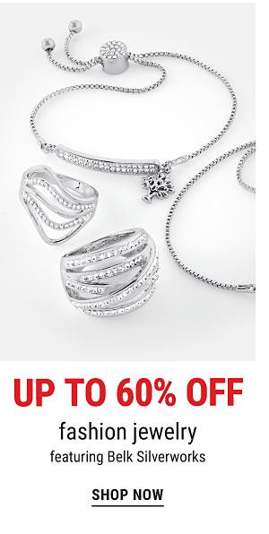 Up to 60% off fashion jewelry, featuring Belk Silverworks. Shop Now.