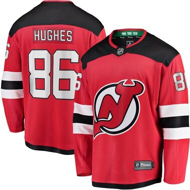 Fanatics Branded Jack Hughes New Jersey Devils Red Breakaway Player Jersey
