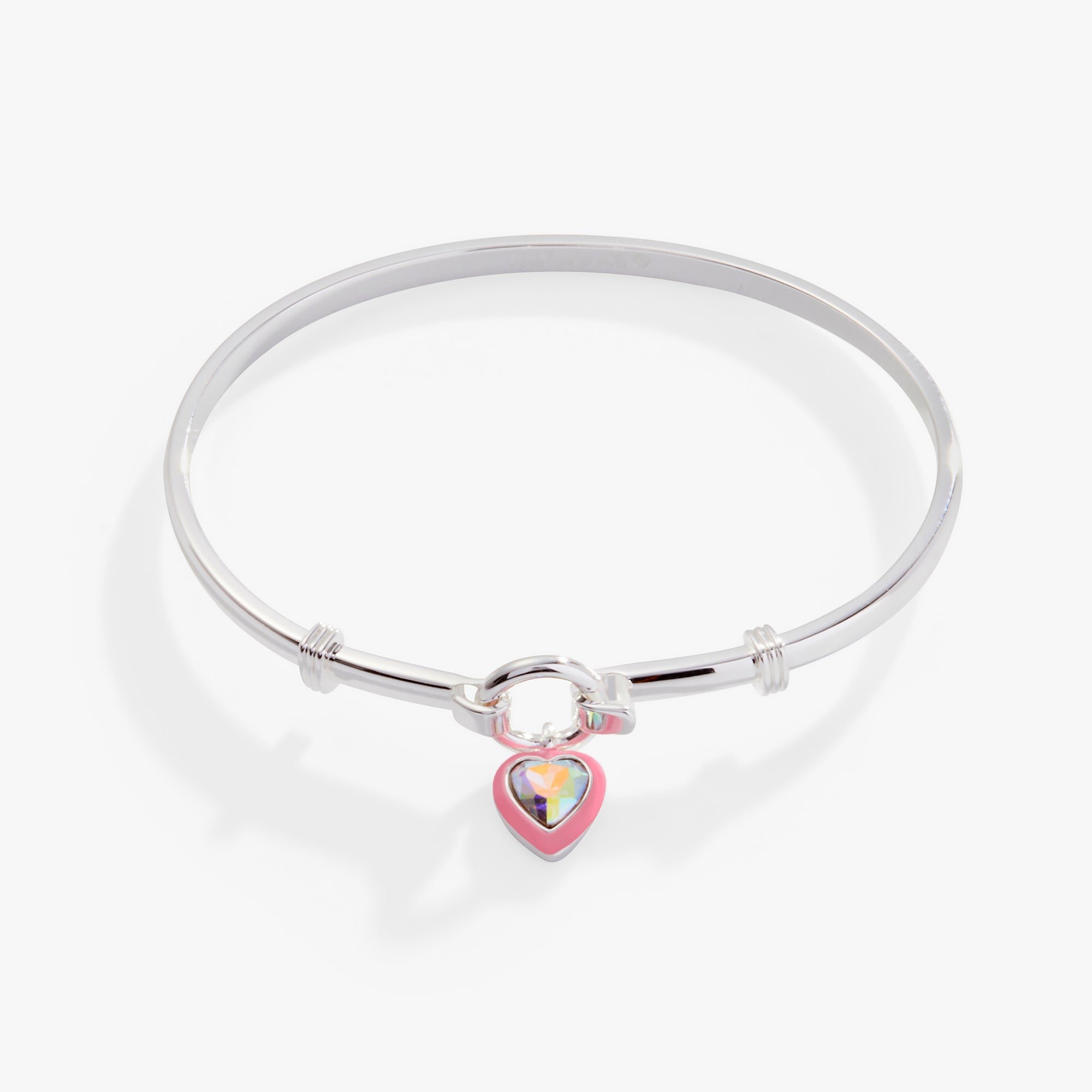 Image of Crystal Heart Clip Bangle