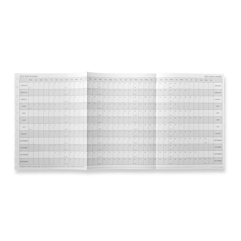 2019 Circa® Monthly Tabs and Pullout Calendar, Letter