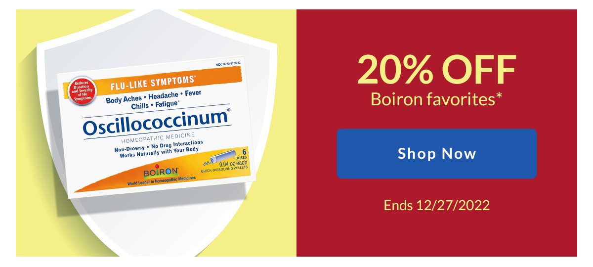 20% off Boiron(Oscillo ) Faves