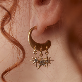 Star Multicharm Hoop Earrings| Shop Now