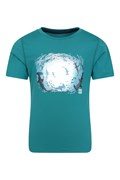 Steve Backshall Adventure Kids T-Shirt, Teal, Kids Size 11-12 Yrs (152 cm)