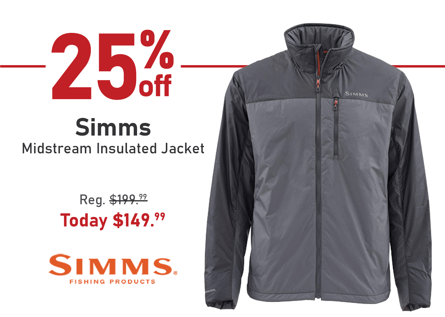 Save 25% on the Simms Midstream Insulated Jacket