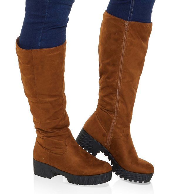 Tall Platform Wide Calf Boots