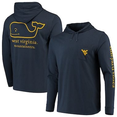 West Virginia Mountaineers Vineyard Vines Campus Long Sleeve Hoodie T-Shirt - Navy