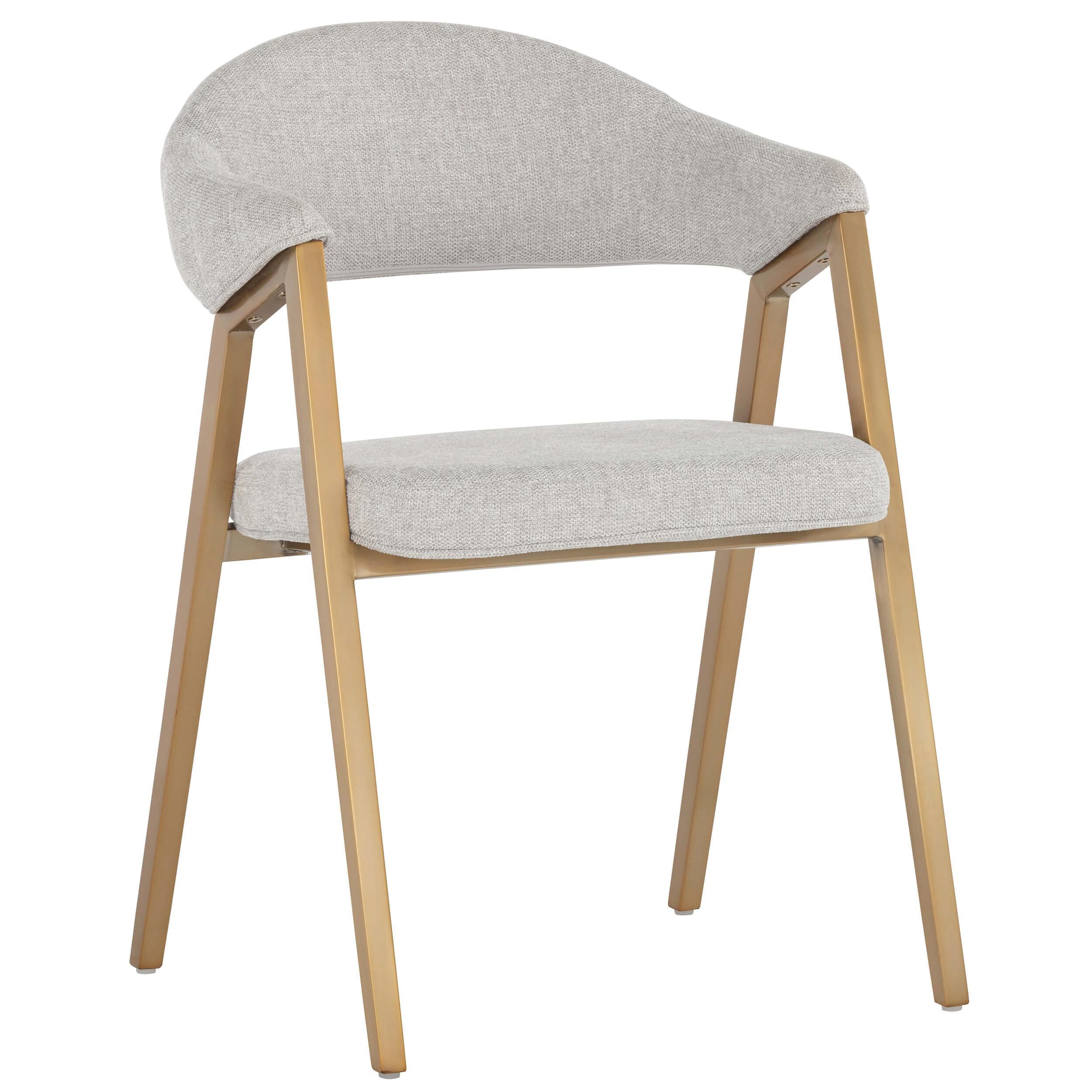 Image of Burgos Arm Chair, Belfast Heather Grey, Set of 2
