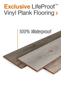 Exclusive LifeProof vinyl plank flooring