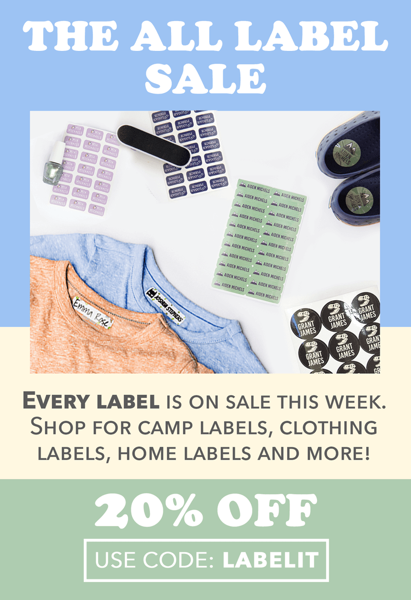 20% off every all labels. Use Code: LABELIT