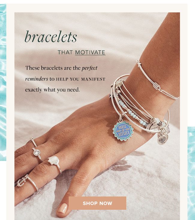 Shop mantras and motivational charms for some much-needed inspiration. 