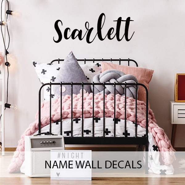NAME WALL DECALS