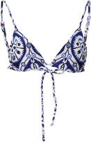 Azure Waters Printed Bikini Top