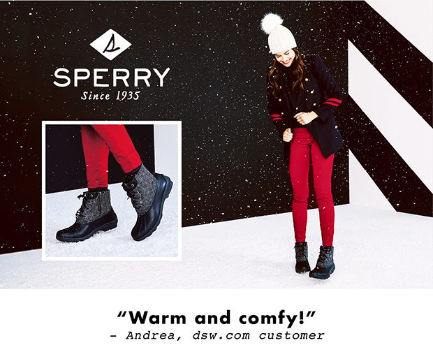 SPERRY | WARM AND COMFY!