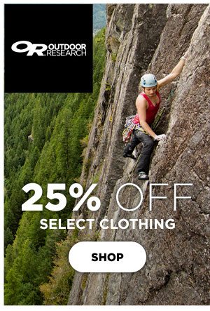 25% OFF Select Outdoor Research Clothing - Click to Shop