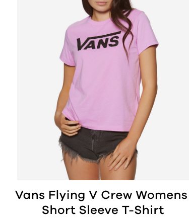 Vans Flying V Crew Womens Short Sleeve T-Shirt