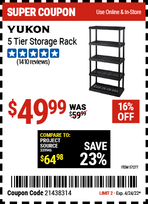 5 Tier Storage Rack