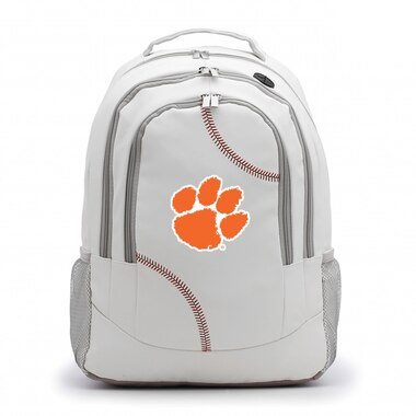 Clemson Tigers Baseball Leather Laptop Travel Bag