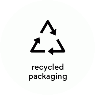 We use recycled packaging