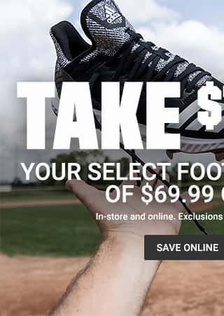 Take $15 Off Your Select Footwear Purchase of $69.99 or More***. Save Online.