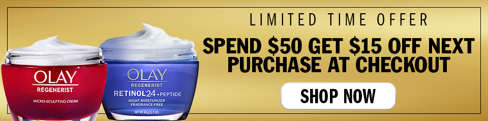 Spend $50 get $15 off next purchase at checkout. Shop Now.