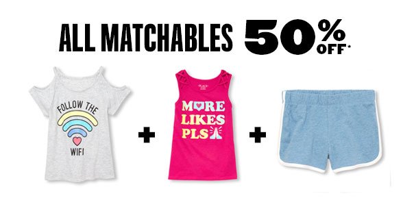 All Matchables 50% Off