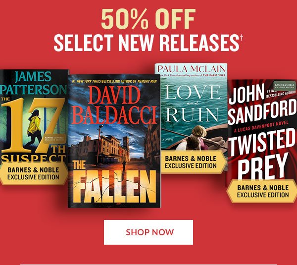 3 Days Only 50 Off Select New Releases More Barnes Noble