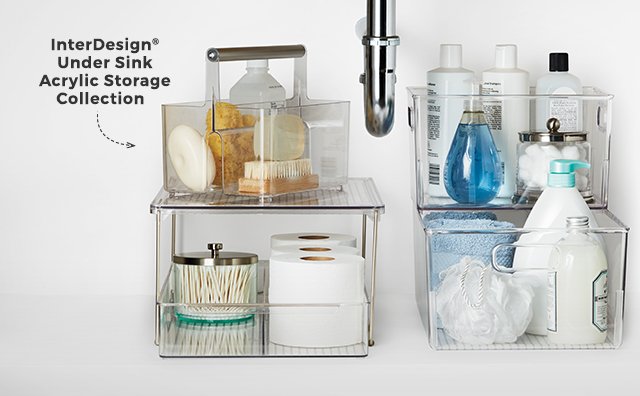 interdesign(R) under sink acrylic storage collection