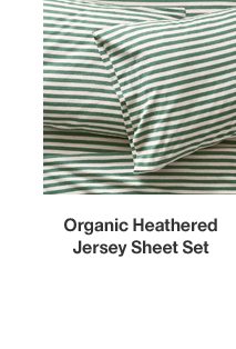 Organic Heathered Jersey Sheet Set
