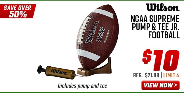 Wilson NCAA Supreme Pump & Tee Jr. Football