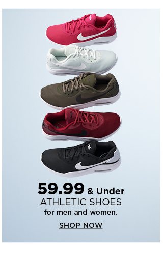 $59.99 & under athletic shoes for men and women. shop now. 
