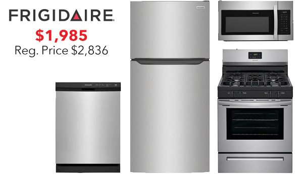 Frigidaire 4-Piece Stainless Steel Kitchen Package $1,985 After Rebates (Reg. Price $2,2836)